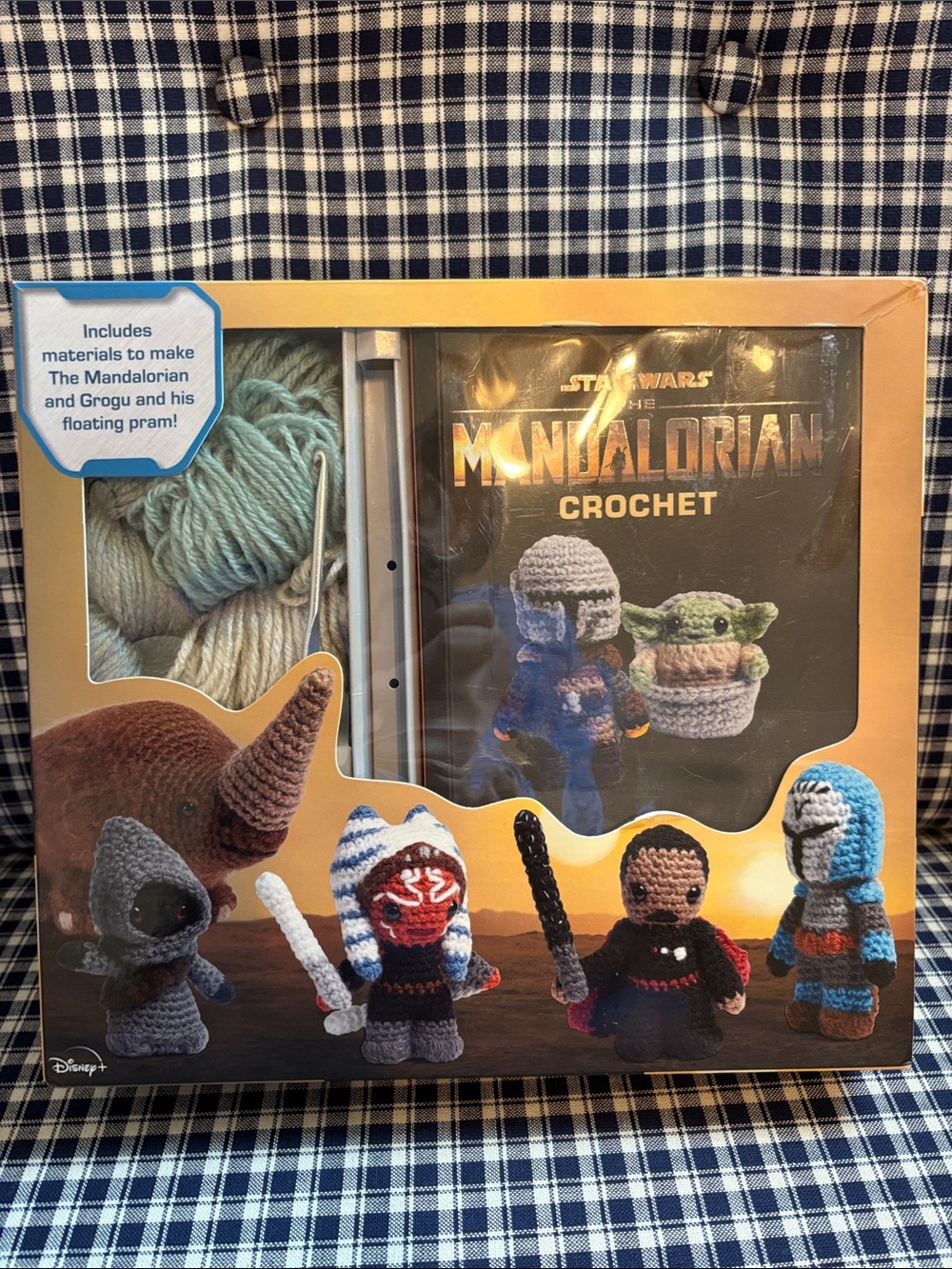 Disney The Mandalorian Crochet Kit - Yellow & Blue Packaging